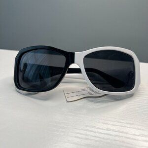 Indy Maui Black and White Two Tone Sunglasses, With Case and Cloth